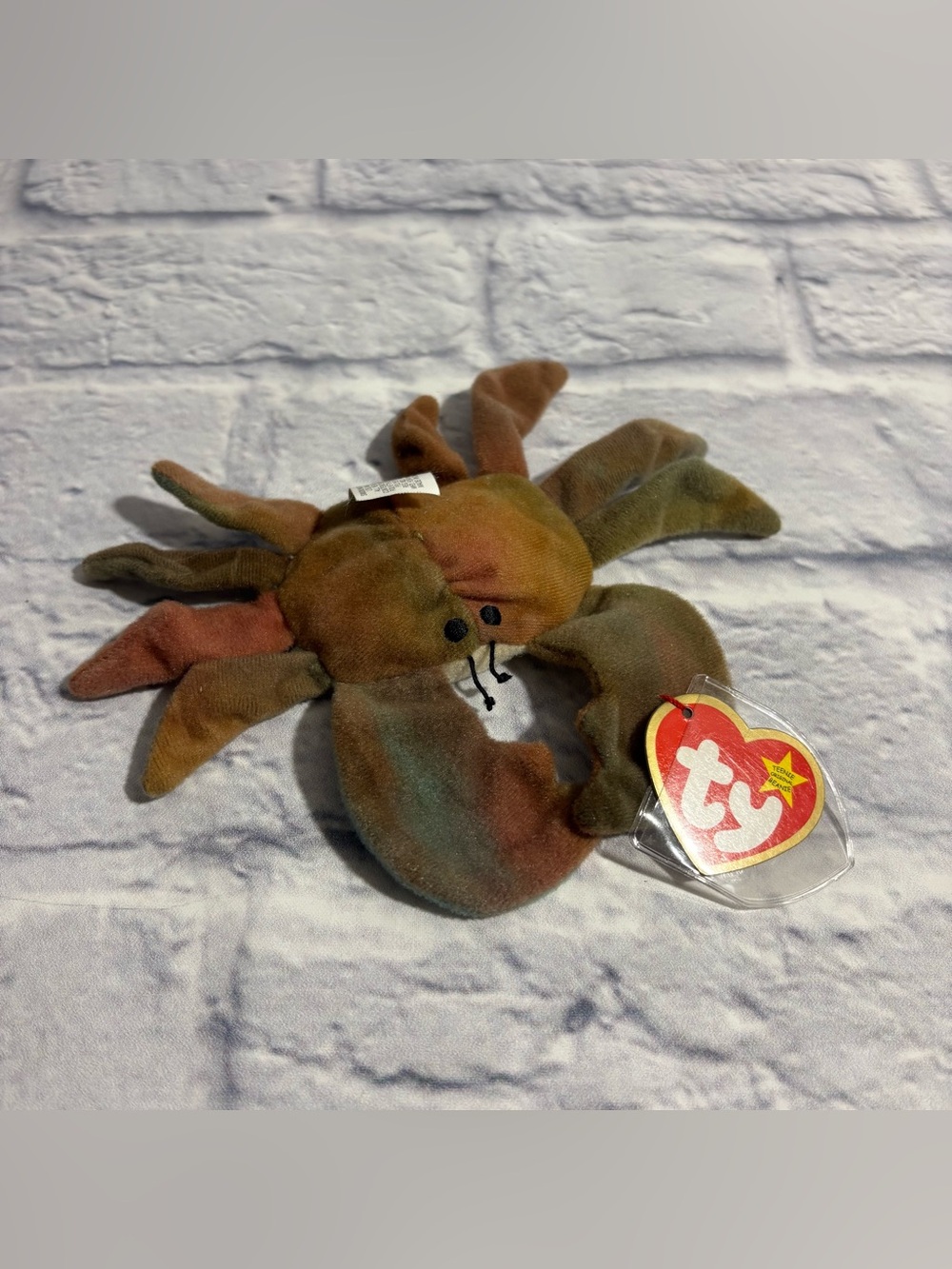 NWT Vintage 1993 Ty Teenie Beanie Babies “Claude the Crab”